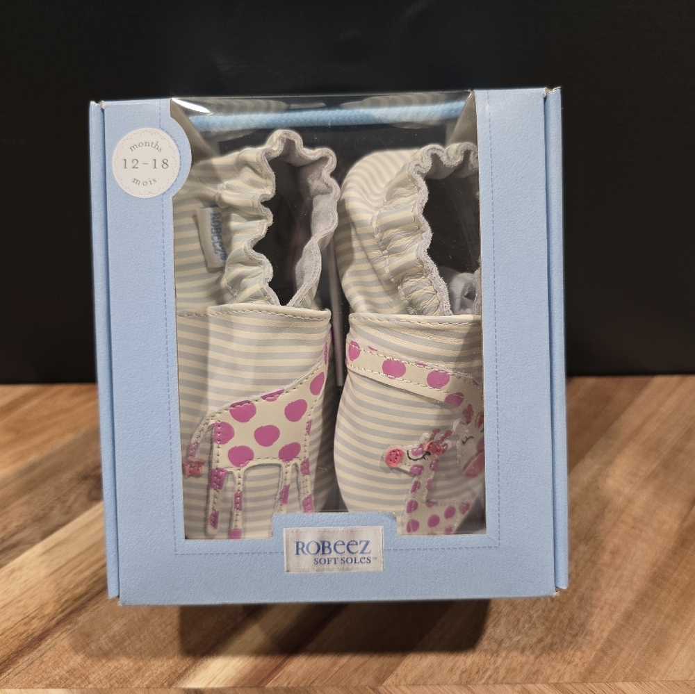Robeez Cream Leather Baby Shoes - Reach for the Stars